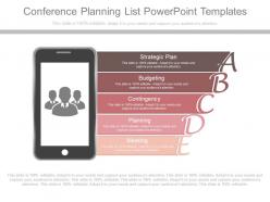 A conference planning list powerpoint templates