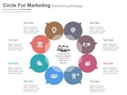 a Eight Staged Circle For Marketing Positioning Strategy Flat Powerpoint Design