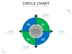 a Four Staged Circle Chart Infographics For Marketing Analysis Flat Powerpoint Design
