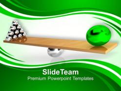 A green model leading his team powerpoint templates ppt themes and graphics 0213