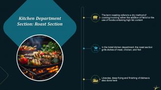 A Guide To Hotel Kitchen Department Sections Training Ppt Impactful Slides