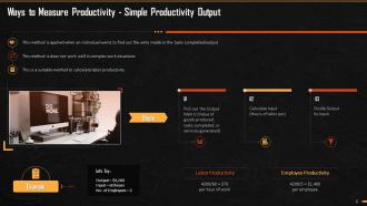 A Guide To Measure Productivity Training Ppt