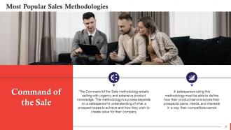 A Guide To Sales Methodologies Training Ppt Content Ready Impressive