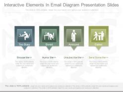 A interactive elements in email diagram presentation slides