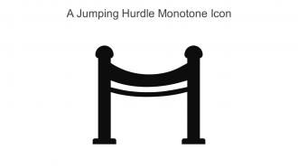 A Jumping Hurdle Monotone Icon In Powerpoint Pptx Png And Editable Eps Format