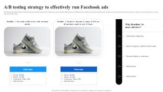 A or B Testing Strategy To Effectively Run Facebook Ads Facebook Advertising Strategy SS V