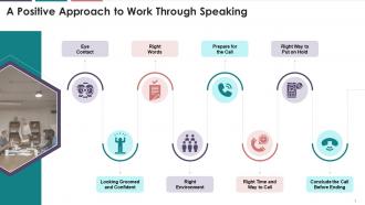 A Positive Approach To Work Through Speaking Training Ppt