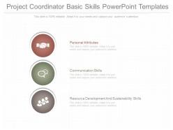 A project coordinator basic skills powerpoint templates