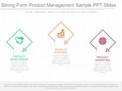 A strong form product management sample ppt slides