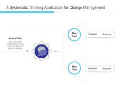 A systematic thinking application for change management central point ppt maker
