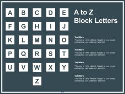 A to z block letters