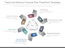 A Tracks And Monitors Financial Plan Powerpoint Templates