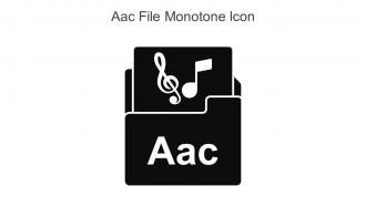 Aac File Monotone Icon In Powerpoint Pptx Png And Editable Eps Format