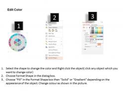Ab alphabet design section circle process chart flat powerpoint design