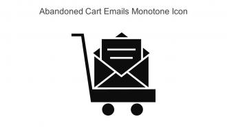 Abandoned Cart Emails Monotone Icon In Powerpoint Pptx Png And Editable Eps Format