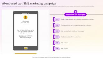 Abandoned Cart Sms Marketing Campaign Sms Marketing Campaigns To Drive MKT SS V