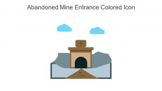 Abandoned Mine Entrance Colored Icon In Powerpoint Pptx Png And Editable Eps Format