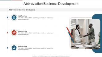 Abbreviation Business Development In Powerpoint And Google Slides Cpb