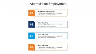 Abbreviation employment ppt powerpoint presentation professional portfolio cpb