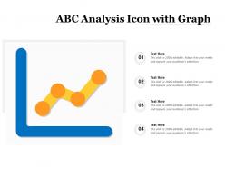 Abc analysis icon with graph