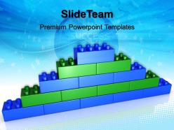 Abc building blocks powerpoint templates lego brick wall success ppt backgrounds