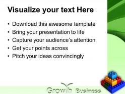 Abc building blocks powerpoint templates lego construction growth business ppt layouts