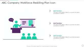 ABC Company Workforce Reskilling Plan Icon
