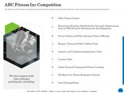 Abc fitness inc competition ppt powerpoint presentation pictures mockup