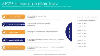 ABCDE Method Of Prioritizing Tasks