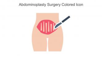 Abdominoplasty Surgery Colored Icon In Powerpoint Pptx Png And Editable Eps Format