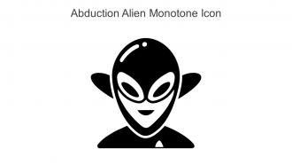 Abduction Alien Monotone Icon In Powerpoint Pptx Png And Editable Eps Format