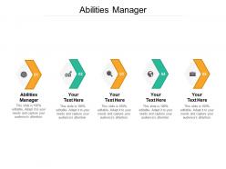 Abilities manager ppt powerpoint presentation outline slideshow cpb