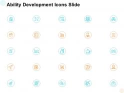 Ability development icons slide target l856 ppt powerpoint design