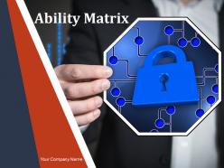 Ability Matrix Powerpoint Presentation Slides