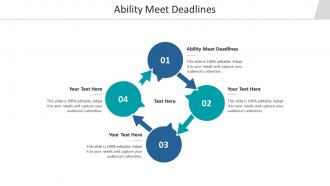 Ability meet deadlines ppt powerpoint presentation professional example cpb