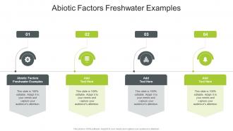 Abiotic Factors Freshwater Examples In Powerpoint And Google Slides Cpb