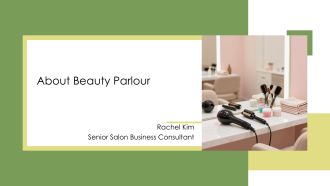 About Beauty Parlour PPT Powerpoint VA