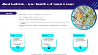 About Blockchain Types Benefits And Reasons To Adopt Blockchain Technology Features