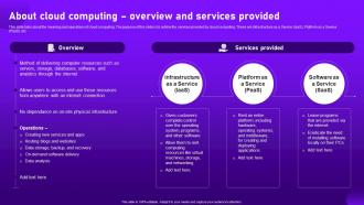 About Cloud Computing Overview And Services Provided Cloud Cryptography