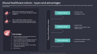 About Healthcare Robots Types And Advantages Implementation Of Robotic Automation In Business