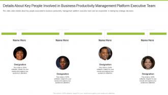 About key people involved in business productivity management software details
