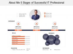 About me 5 stages of successful it professional