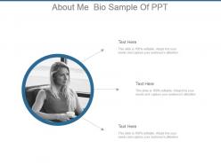 About me bio sample of ppt