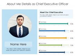 About Me Details As Chief Executive Officer Infographic Template