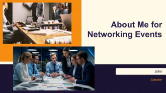 About Me For Networking Events PPT Summary AT