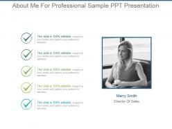 About me for professional sample ppt presentation