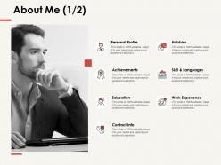 About me personal profile f287 ppt powerpoint presentation professional example