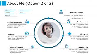 About me personal profile ppt powerpoint presentation outline graphic tips