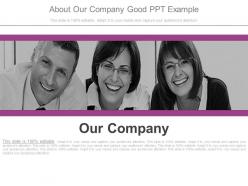 About our company good ppt example