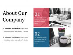 About our company powerpoint slide information template 1